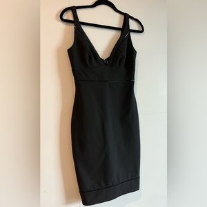 ELIZABETH & JAMES 'Suzi' Drop-Stitch Little Black Dress LBD